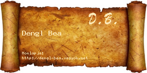 Dengl Bea névjegykártya